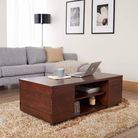 Vintage Walnut Coffee Table - Industrial Retro styling coffee table.
